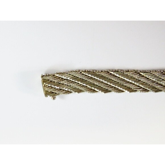 Vintage Signed Sterling Silver Chainmail Bracelet - 7 1/4" - Picture 6 of 11